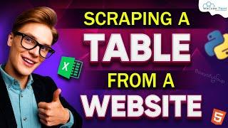 How to Scrape a Table From a Website using BeautifulSoup - Complete Tutorial [English]