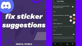 How To Fix Sticker Suggestions On Discord App 2023
