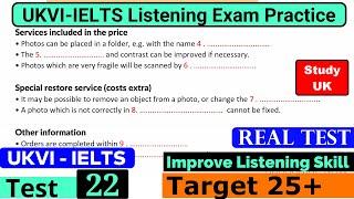 UKVI IELTS Listening Practice Test 2024 With Answers [ Test - 22 ]