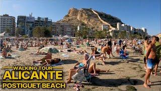 Strandrundgang durch Alicante – Hochsommer, Spanien [4k60FPS]