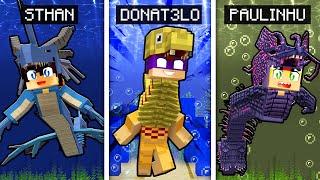 MINECRAFT... MAS TEMOS RAÇAS KAIJUS!! (ShinGodzilla,Tiamat,Leviathan)