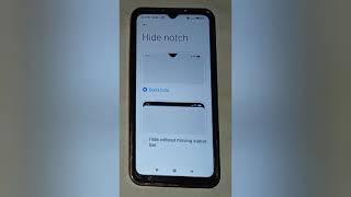 How to hide notch in redmi 9activ,hide notch setting