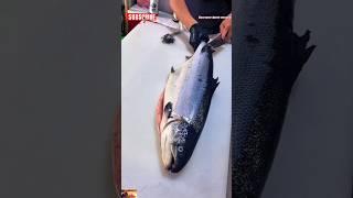 Remarkable! Salmon Fish Scales  Removing Skills,: Perfect Slicing,Techniques, #salmón #short #viral