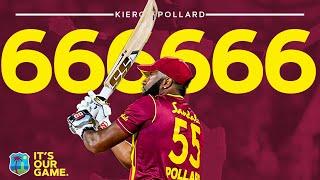 Kieron Pollard HITS Six Sixes in an Over!! | West Indies vs Sri Lanka | 1st CG Insurance T20I