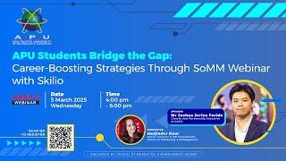 APU Students Bridge the Gap: Career-Boosting Strategies Through SoMM Webinar with Skilio