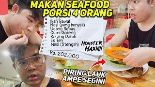 ABIS GYM MUKBANG SEAFOOD DEPAN GH EVOS PORSI 4 ORG NI UD TRLALU BARBAR COK ! MONSTER MUKBANG SEAFOOD