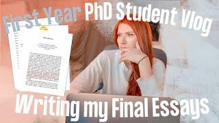 Writing My Final Essays and Battling Perfectionism| *realistic* PhD Student Vlog | Vlogmas Day 9