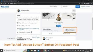 How To Add “Action Button” Button On Facebook Post Like Call Now, Buy Now, Contact Us, Send Email?