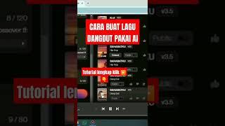 CARA BUAT LAGU DANGDUT PAKAI AI #membuatlagu #music #ai