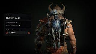 Death Sentence Barbarian Set! | Diablo 4 Cosmetic Showcase!