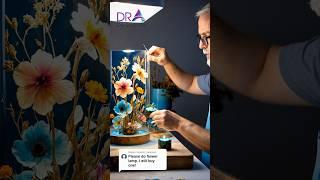 DIY Resin Art Lamp with Dried Flowers