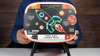 FAO Schwarz Peg Art Light Box Unboxing and Review