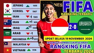 INDONESIA KEMBALI MELEJIT !! INILAH UPDET RANGKING FIFA TERBARU HARI INI SETELAH INDONESIA 2-0 ARAB