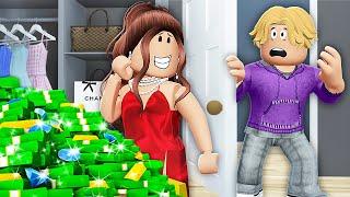 His STEP MOM Was Secretly A BILLIONAIRE?! (Roblox Movie)