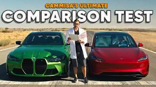 Tesla Model 3 Performance vs BMW M3 Competition — Track Battle — Cammisa's Ultimate Comparison Test