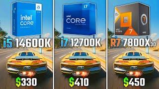 INTEL i5-14600K vs INTEL i7-12700K vs RYZEN 7 7800X3D | Test in 6 Games