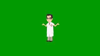 2D Doctor Character Animation Green Screen // Doctor Animation Green Screen