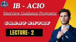 IB ACIO IGP Lecture 2 (The art of Entry)