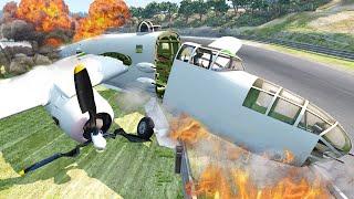 Fictional plane crashes that look real #1 - Airplane Crashes | BeamNG Drive