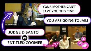 JUDGE DISANTO Sends ENTITLED ZOOMER to JAIL - ENHANCED COURTROOM AUDIO - ZOOM COURT FAIL