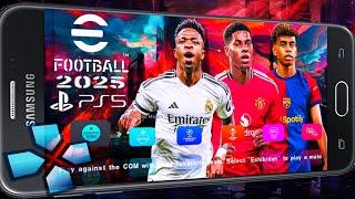 EFOOTBALL PES 2025 PPSSPP NEW SEASON PATCH FULL KITS & MINIKITS UPDATE + PROMOTION TEAMS HD GRAPHICS