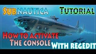 Subnautica How to enable console with REGEDIT (cheat)