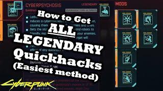 Cyberpunk 2077 How To Get ALL Legendary Quickhacks (Easiest And Fastest Way)