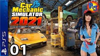 Let's Play Car Mechanic Simulator 2021 | PS5 Console Gameplay Episode 1 Getting Started (P+J)