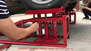 How to use hydraulic car service ramps,  USD30 per piece/Freight not included.