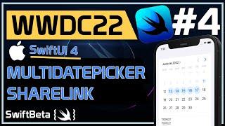 MULTIDATEPICKER y SHARELINK en SWIFTUI 4 Novedades de la WWDC22 de Apple para iOS 16 y Xcode 14 #4