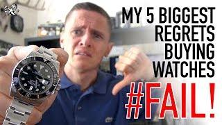 I Wasted Thousands Buying Watches! - My Top 5 Regrets - Rolex, Seiko, Omega & Breitling