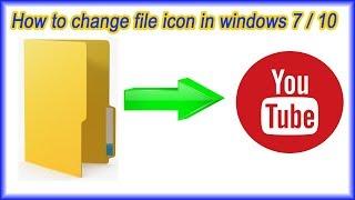 How to change file icon in windows 7 | Windows 10 | New Method [January 2024]