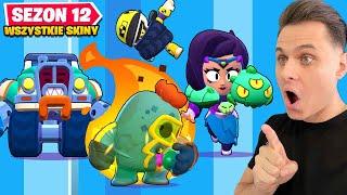 Testuję WSZYSTKIE Nowe SKINY! ( OGNISTY SPIKE! ) SEZON 12 w Brawl Stars!