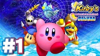 Kirby's Return to Dream Land Deluxe Let's Play Gameplay on Nintendo Switch Episode 1 *WHISPY WOOD*