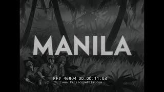 LAST FILM FOOTAGE OF MANILA, PHILIPPINES BEFORE JAPANESE INVASION IN WWII   PASIG RIVER  46904