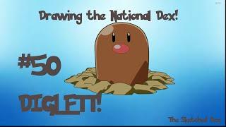 Drawing the National Dex - Diglett #50