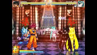 [MUGEN] Goku & Vegeta vs Hatsune Miku Part 1