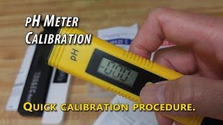 pH Meter Calibration : Used for Hydroponics Lettuce Solution Preparation