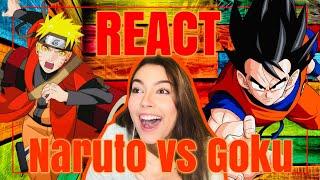 REACT - GOKU VS NARUTO BATALHA MORTAL - EI NERD