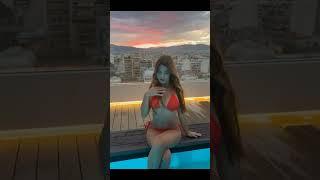 Arssenya Asya red bikini