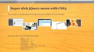 jSlickmenu: A jQuery plugin for slick CSS3 menus