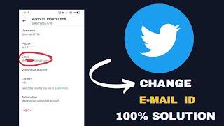 change email id from twitter account  | change email id  from twitter account