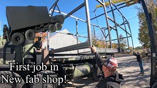 Building a monster military billboard truck in our new to us fab shop!