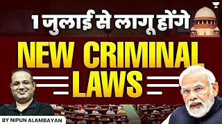 India's New Criminal law | Criminal Law 2024 | Law changes & New Offences