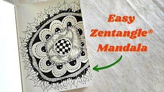 A Crooked Zentangle Mandala | Mandala Art