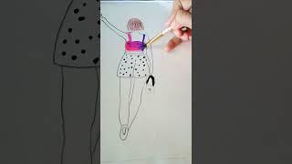 Simple dress design # BTS # Army # Vaishu's creative craft world