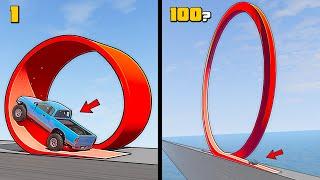 Vehicles VS Looped Road in BeamNG.drive