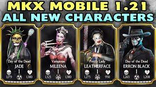 MKX Mobile Update 1.21. All 4 New Characters Gameplay + Review. I LOVE THESE CHARACTERS!