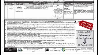 Punjab Public Service Commission Jobs│Government of the Punjab│PPSC Jobs 2023