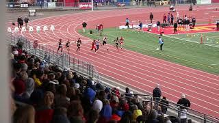 Owen Coutts Washington State  Track championships 2019 100m Final 5th place